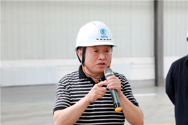 9888拉斯维加斯集团复工复产促增添项目观摩聚会与会职员走进大秦国源三秦环保秦邦园区在榆项目