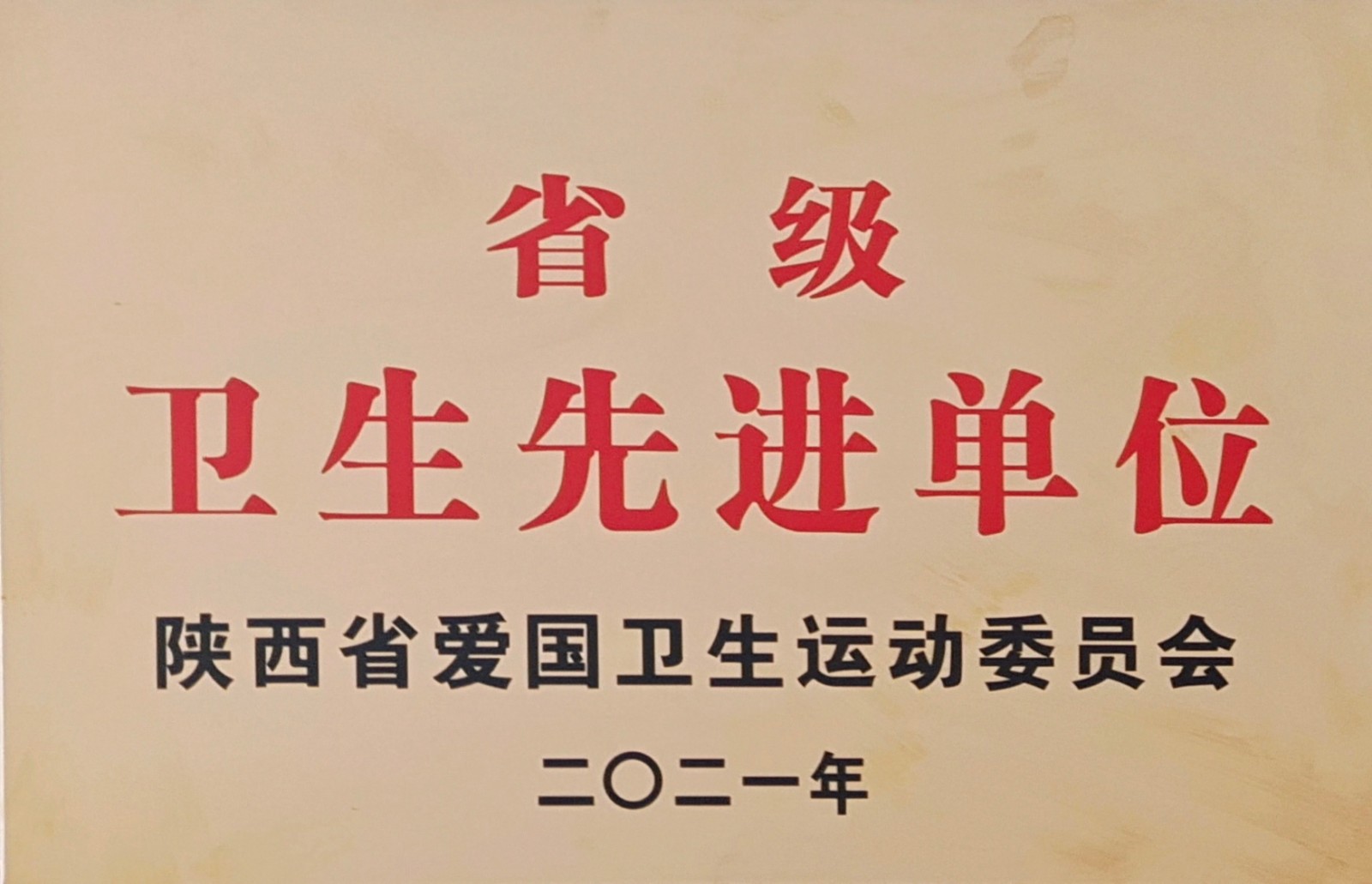 水情形公司镇安污水处理厂荣获“省级卫生先进单位”声誉称呼